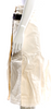 Toga Pulla Archives Japan. Neutrals Cotton/Leather Strap Raw-Edge Trim Midi Length Skirt