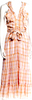 Ulla Johnson Cotton Plaid Print Long Dress