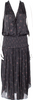 Ulla Johnson Black Floral Print Long Dress