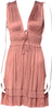 Ulla Johnson NEW W/TAGS Neutral Rose PolyTech V-Neck Mini Dress