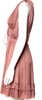 Ulla Johnson NEW W/TAGS Neutral Rose PolyTech V-Neck Mini Dress