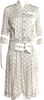 COMME DES GARÇONS Japan. TRICOT Polka Dot Print 3/4 Sleeve Knee-Length Dress