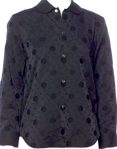 COMME des GARCONS JAPAN. TRICOT. Black Rib Switching Wool Knit