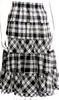 COMME des GARÇONS JAPAN. TRICOT. Plaid Print Knee-Length Skirt