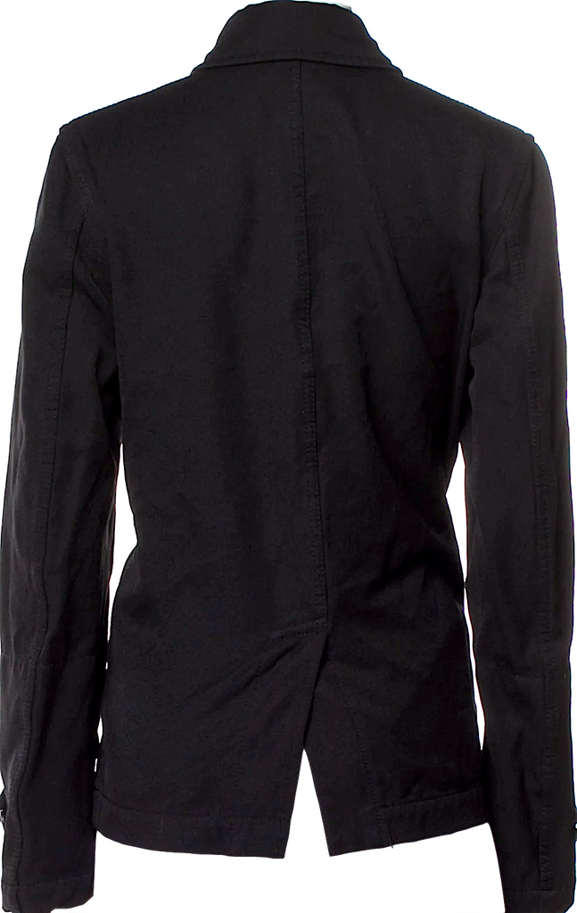Comme des Garçons BLACK JAPAN. Black Double Breasted Peacoat Jacket