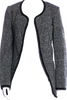 Comme des Garçons Japan. BLACK. NEW W/TAGS Grey Wool Tweed Pattern Evening Jacket