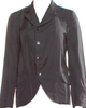 Comme des Garçons Japan. Black Pinstripe Cupro Vintage Long Sleeve Button-Up Blazer/Top
