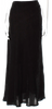 Yoshiki Hishinuma Japan. 2000s Collection Black Long Velvet Feel Rayon Blend Skirt