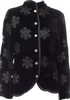 Yoshiki Hishinuma Japan. Vintage Printed Black Rayon Blend Jacket