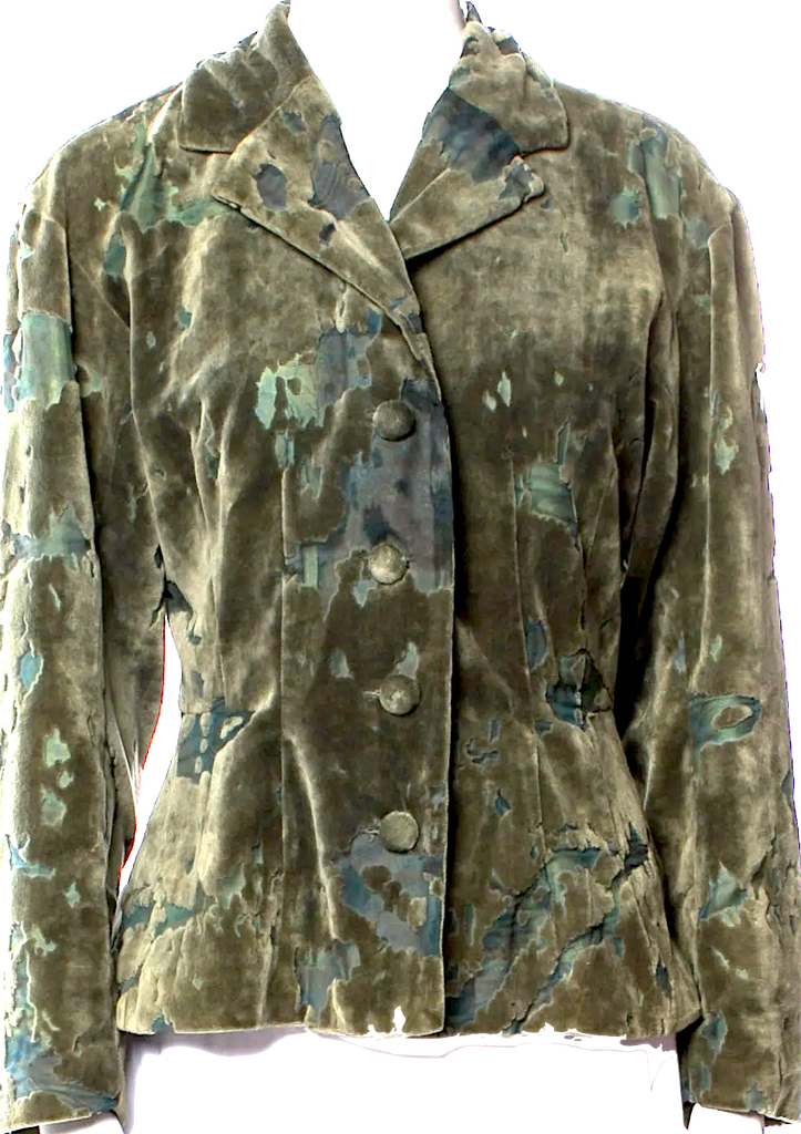 Yoshiki Hishinuma Japan. Vintage Cotton/Polytech  Blend Printed Blazer