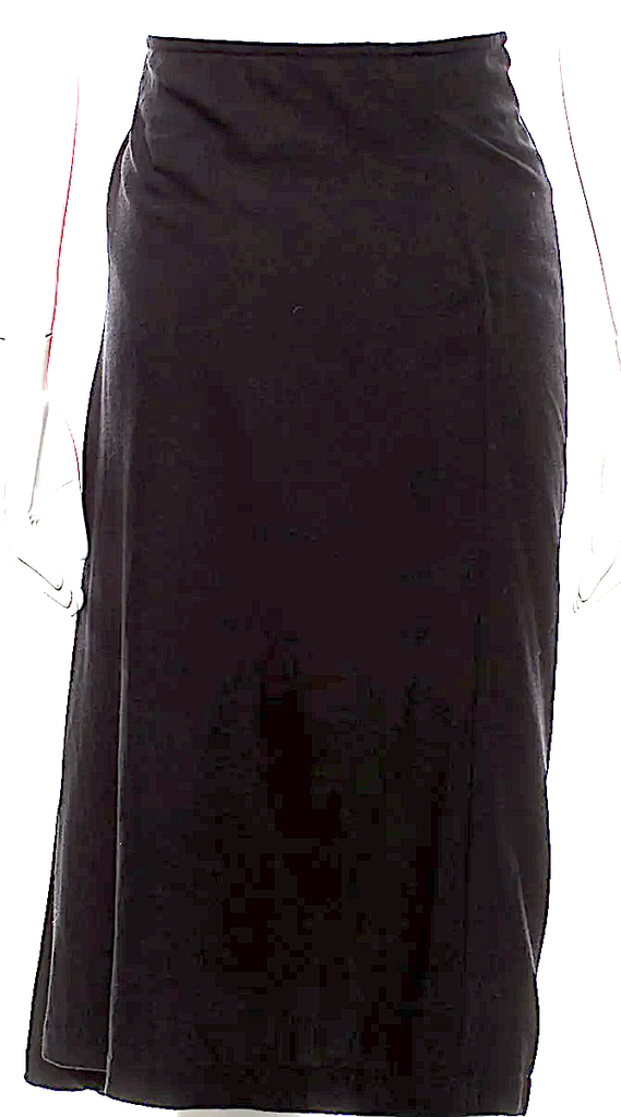 Yves Saint Laurent Paris. Vintage 1999 Collection Alber Elbez. Black Wool Skirt