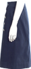 Yves Saint Laurent Paris. Rive Gauche 1980s Vintage Dark Blue Cotton Knee-Length Skirt