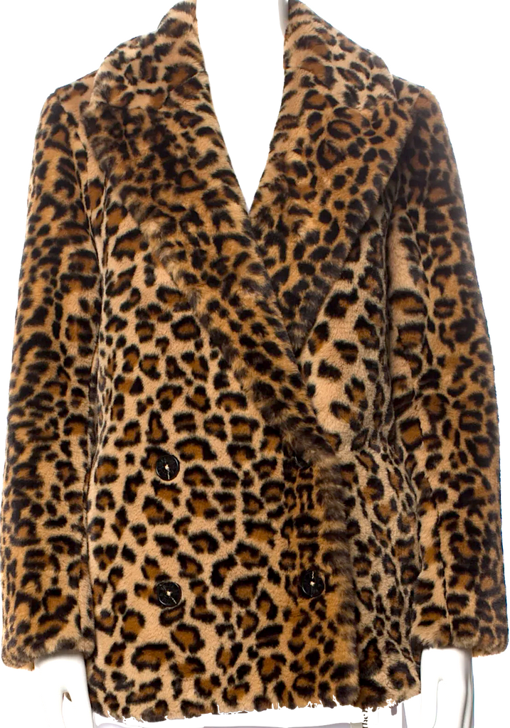 Zadig & Voltaire Paris. NEW W/O Tag. Leopard Animal Print Faux Fur Jacket