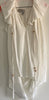 LANVIN Paris Cream Sleeveless Tunic/Dress. Layered Ruffle Front w Tassles