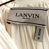 LANVIN Paris Cream Sleeveless Tunic/Dress. Layered Ruffle Front w Tassles