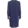 Miu Miu Italy. 2014 COLLECTION. Dark Navy Blue Embellished Beaded Shift Dress