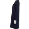 Miu Miu Italy. 2014 COLLECTION. Dark Navy Blue Embellished Beaded Shift Dress