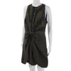 Proenza Schouler NY. Dark Gray Sleeveless Bow Embellishment Dress