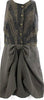 Proenza Schouler NY. Dark Gray Sleeveless Bow Embellishment Dress
