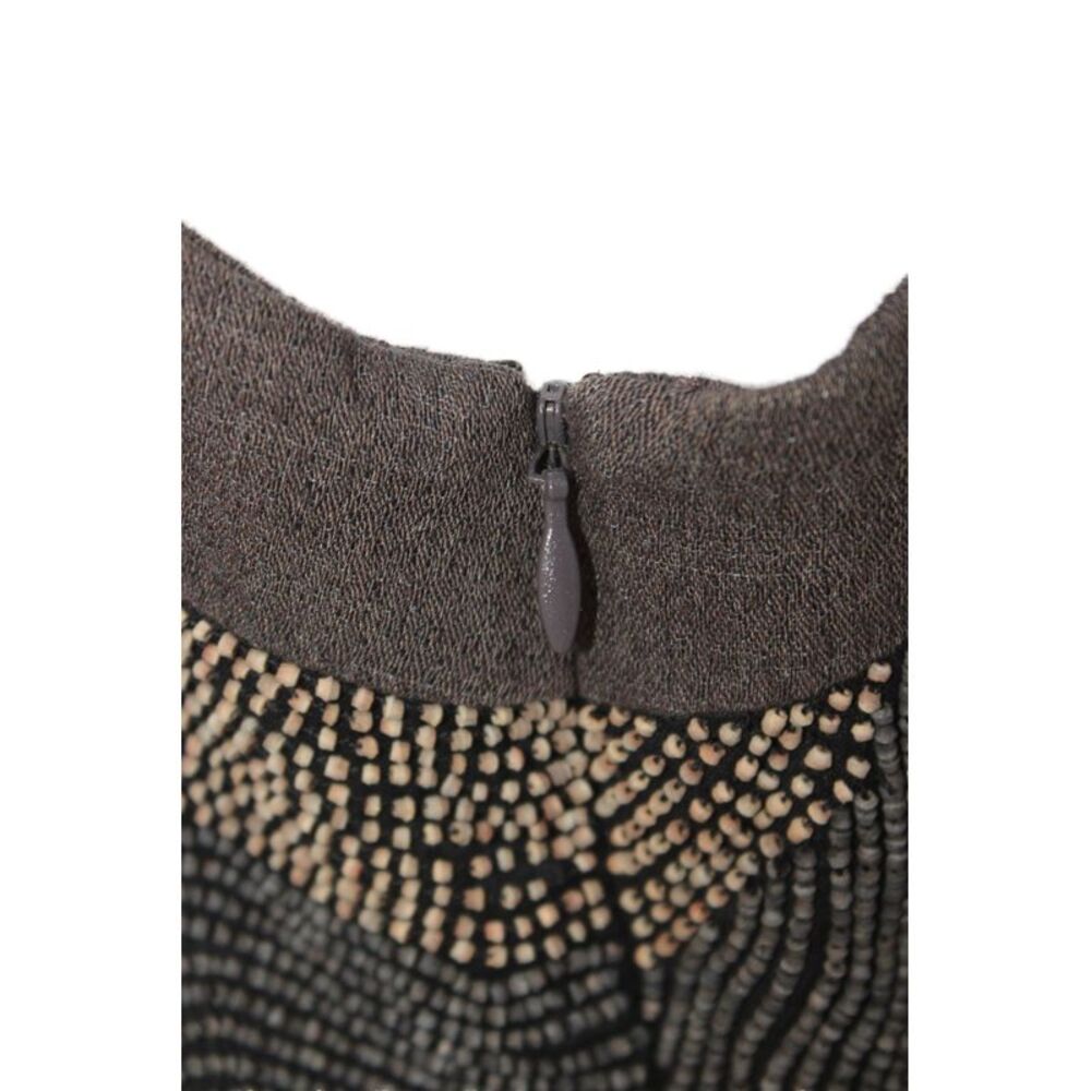 Proenza Schouler NY. Dark Gray Sleeveless Bow Embellishment Dress