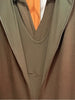 Max Mara Italy.Olive Green knit jersey Dress