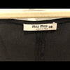 Miu Miu ITALY. Black Silk Dress with Pleats Size IT 38