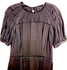 Prada ITALY. Black Cap Sleeve Midi Dress