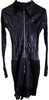 MARITHE + FRANCOIS GIRBAUD PARIS.  Black Zip Up Collar Switching Dress