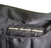 MARITHE + FRANCOIS GIRBAUD PARIS.  Black Zip Up Collar Switching Dress