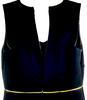 Marni ITALY. Black w/Gold Contrast Trim Sleeveless Tunic/Top