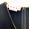 Marni ITALY. Black w/Gold Contrast Trim Sleeveless Tunic/Top