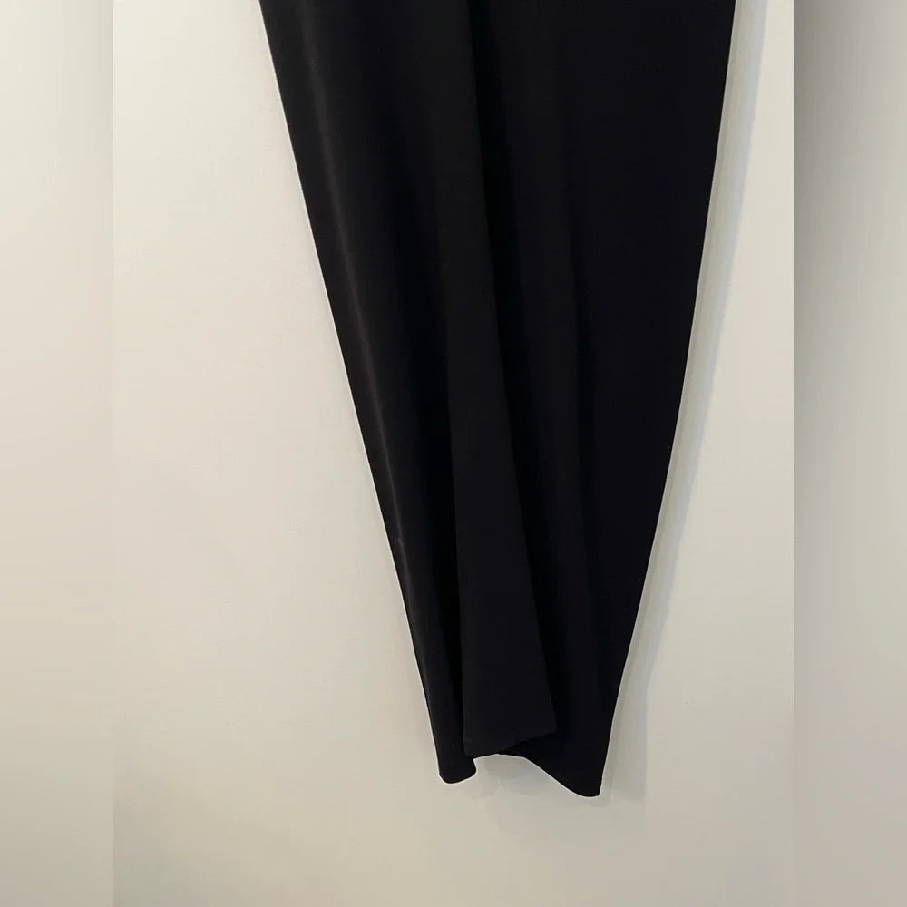 Acne Studios Stockholm. Black Cap Sleeve Jersey Dress