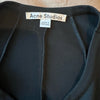 Acne Studios Stockholm. Black Cap Sleeve Jersey Dress