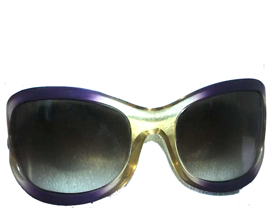 Spy Optic. MADE IN ITALY. Bianca Clear/Purple Gradient Acetate Oversized Sunglasses