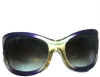 Spy Optic. MADE IN ITALY. Bianca Clear/Purple Gradient Acetate Oversized Sunglasses