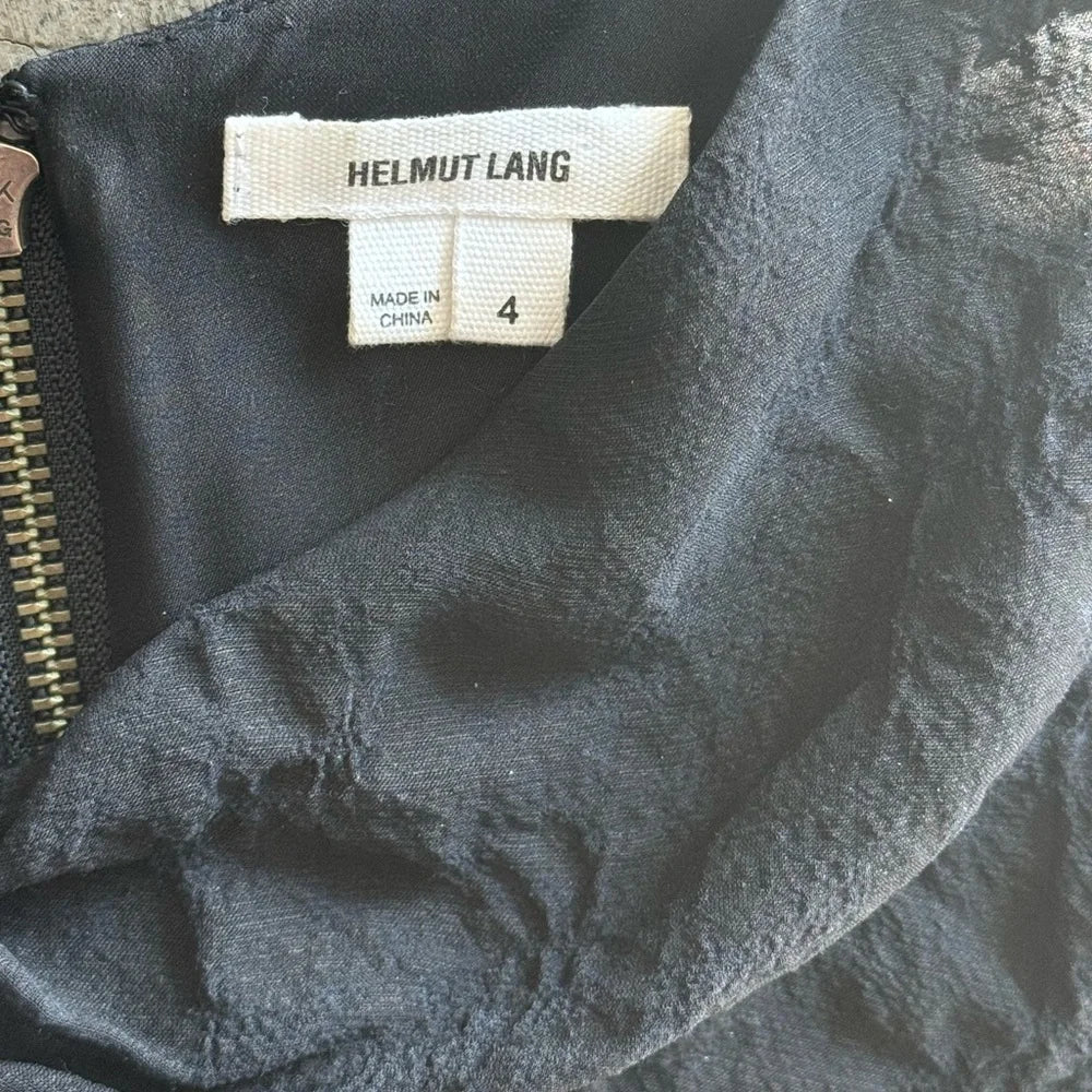 HELMUT LANG NY. NWOT. Black asymmetric Dress