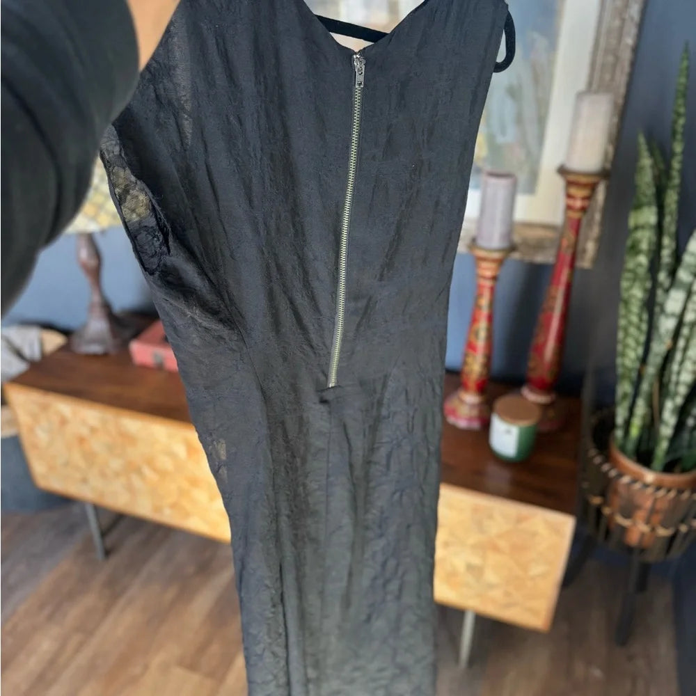 HELMUT LANG NY. NWOT. Black asymmetric Dress