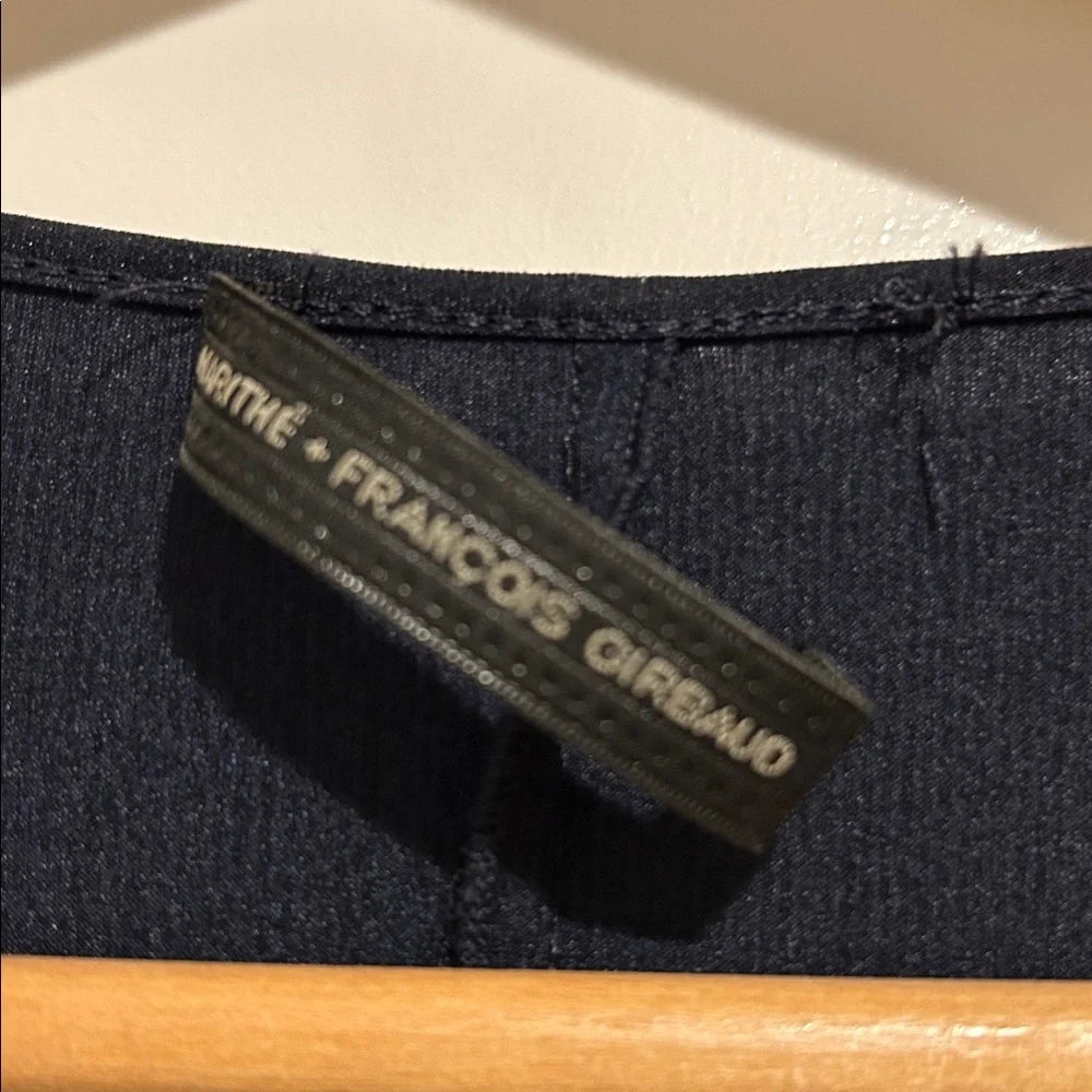Marithe + Francois Girbaud. PARIS. Vintage Blue Balloon Hem Dress