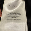 Gucci Italy. Black Coat/Blouse with Leather Trim Detail Accents