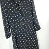 Ann Demeulemeester Belgium. Black Diamond Print Semi-Sheer Shirt Dress