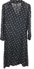 Ann Demeulemeester Belgium. Black Diamond Print Semi-Sheer Shirt Dress