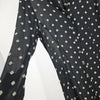 Ann Demeulemeester Belgium. Black Diamond Print Semi-Sheer Shirt Dress