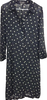 Ann Demeulemeester Belgium. Black Diamond Print Semi-Sheer Shirt Dress