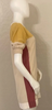 Miu Miu ITALY. Beige, Mustard & Rose Colorblock Mini Dress