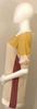Miu Miu ITALY. Beige, Mustard & Rose Colorblock Mini Dress