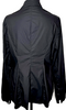 Rundholz GERMANY. Black Cotton Pleated Button Down Shirt Blouse