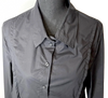 Rundholz GERMANY. Black Cotton Pleated Button Down Shirt Blouse