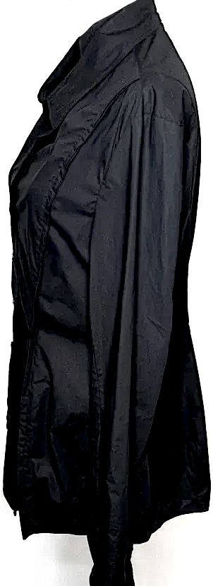 Rundholz GERMANY. Black Cotton Pleated Button Down Shirt Blouse