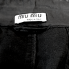 MIU MIU ITALY. Black Cotton/Silk Ruffled Pocket Blazer