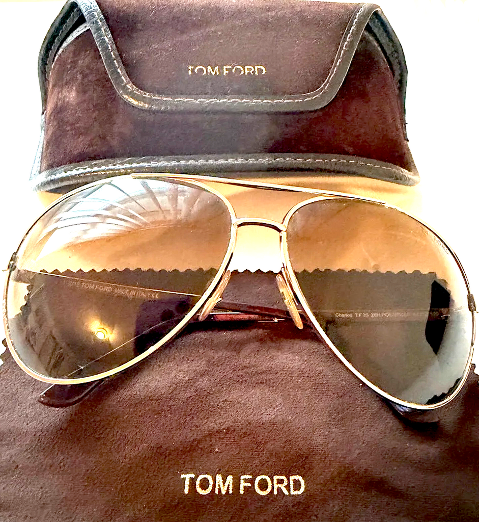 TOM FORD NY. Vintage Aviator Style Silhouette Gradient Lenses Sunglasses